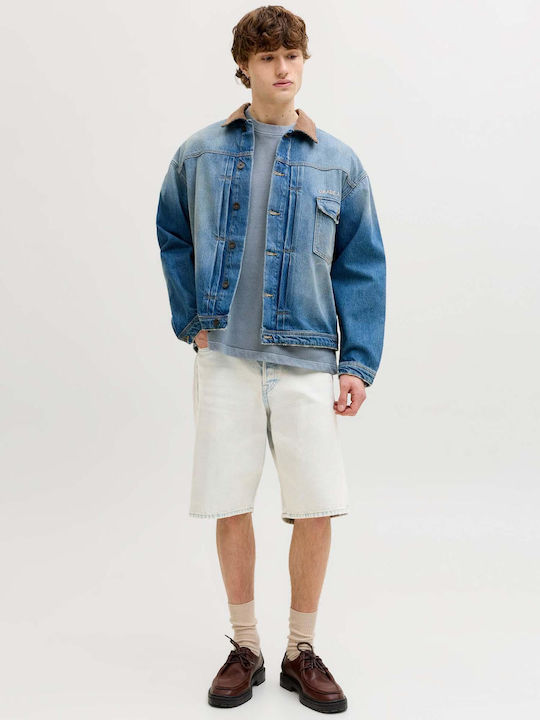 Men's Denim Light Blue Bermuda Shorts