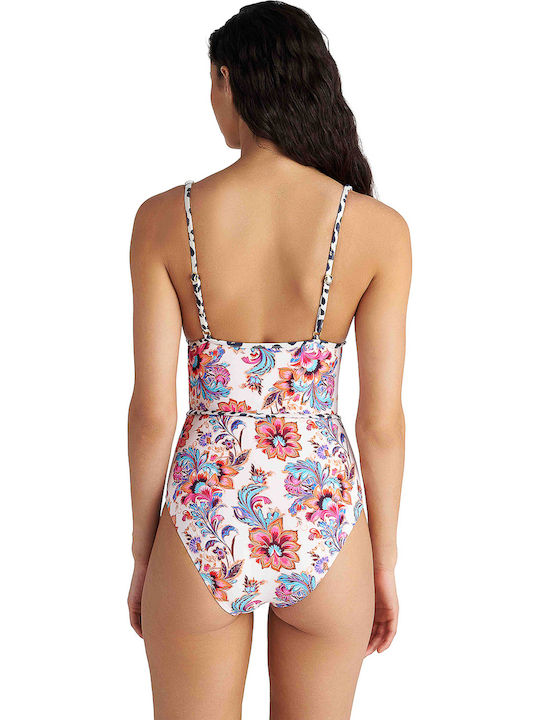 Ολόσωμο Μαγιό Floral Φούξια