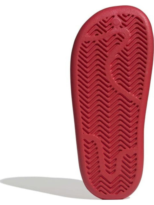 Adilette Slides σε Κόκκινο Χρώμα