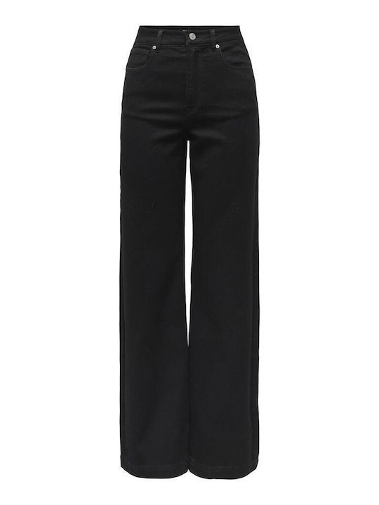 Wide Damenjeans Black
