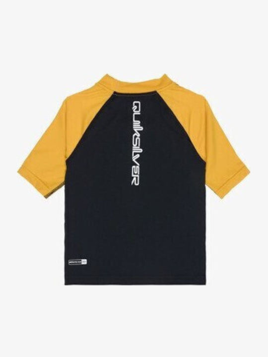 Quiksilver Детски Костюм За Баня Блуза Черен-Мостард