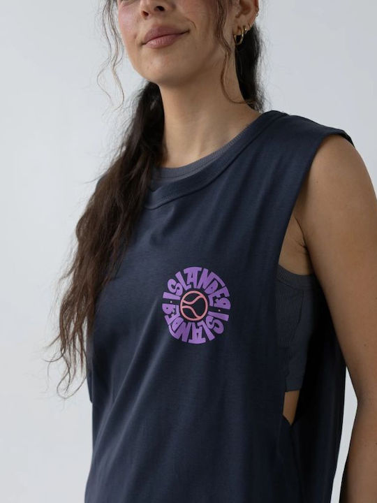 Women's Sleeveless Blouse Anthracite