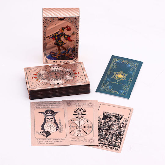 Tarot Cards Moon Phase Rose Gold Guidebook 78 Cards+Book