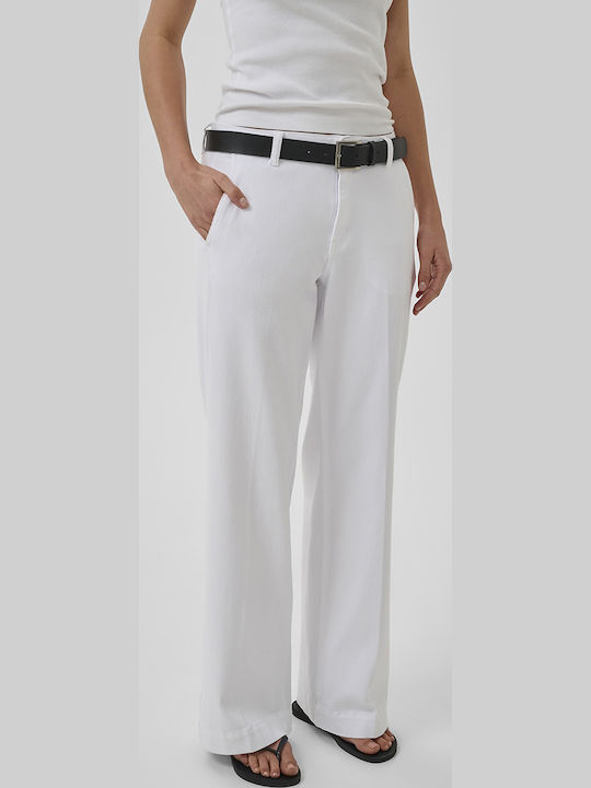 My Essential Wardrobe Women's Jean Pants in Straight Leg White