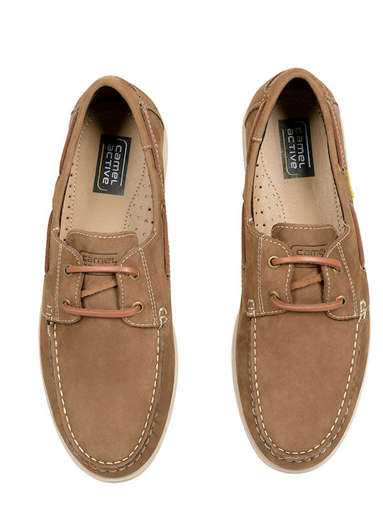 Δερμάτινα Ανδρικά Boat Shoes σε Καφέ Χρώμα