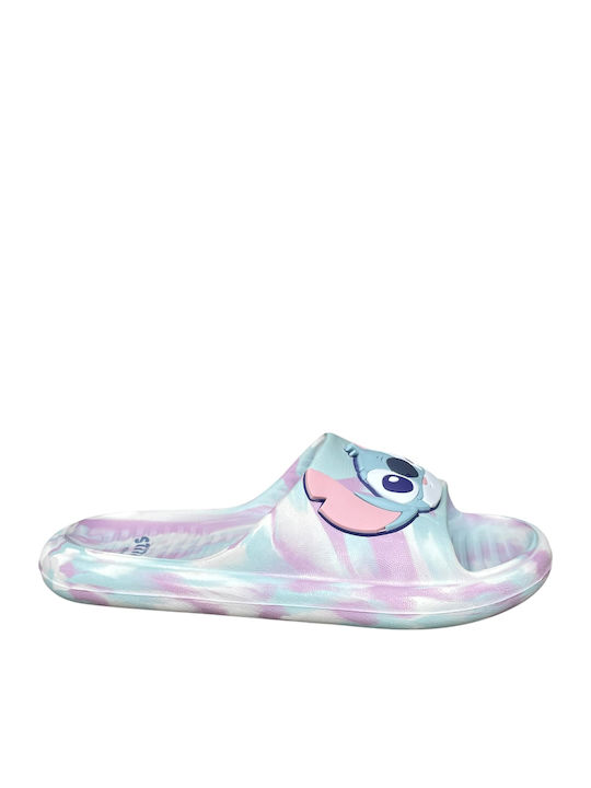 Παιδικές Σαγιονάρες Flip Flops Γαλάζιες Stitch