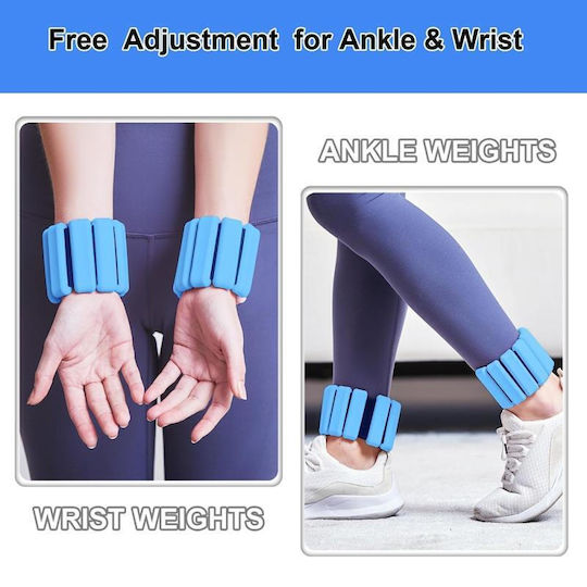 Adjustable Purple Yoga Resistance Fitness Bracelet 450g