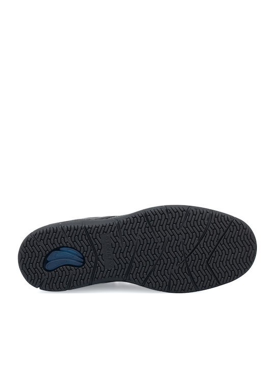 Anatomische Leder Herren Slip-Ons Schwarz