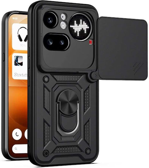 Set Autocolante Protecție Cameră Inel Magnetic Compatibil Suport Mașină Huse Telefoane Nimic Telefon (4a) Pro Negru