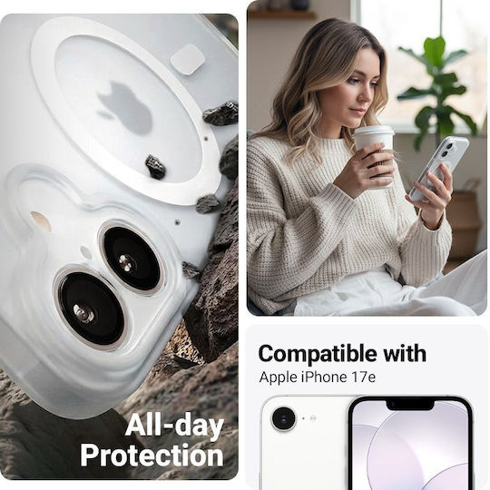 Crong Hybrid Matte Magnetic Back Cover Ροζ (Iphone 17th / 16th)