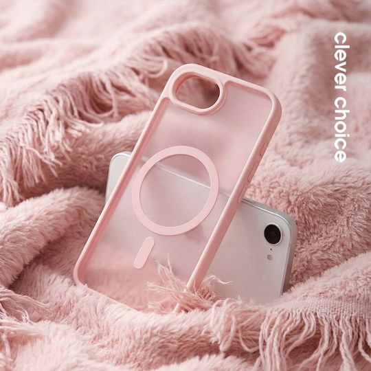 Crong Hybrid Matte Magnetic Back Cover Ροζ (Iphone 17th / 16th)