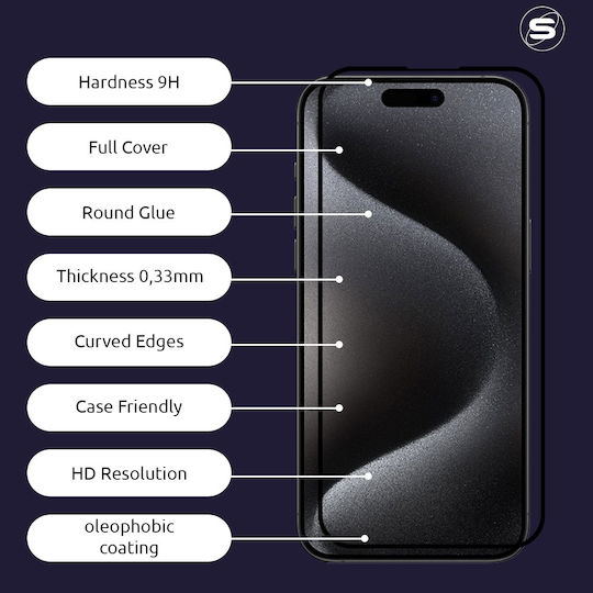 Hardy Glass Sonique Premium Series HD Full Cover 9H Compatible with OnePlus Nord 5 5G Black