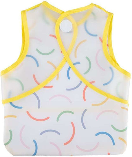 Baby Jem Αδιάβροχη Σαλιάρα Υφασμάτινη Smiley Face Yellow για 6 m+