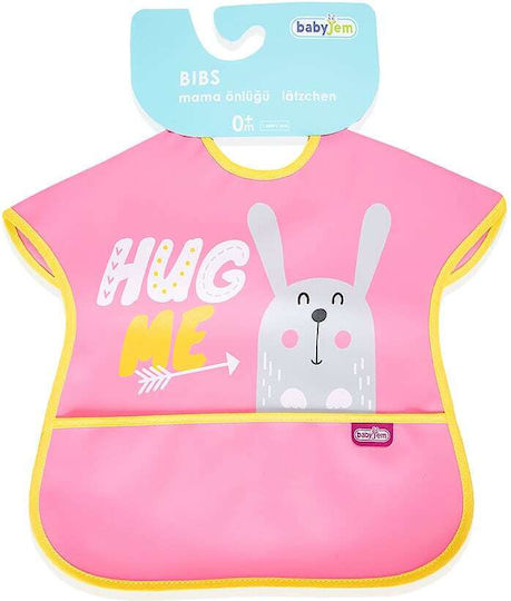 Baby Jem Waterproof Fabric Baby Bib Pink