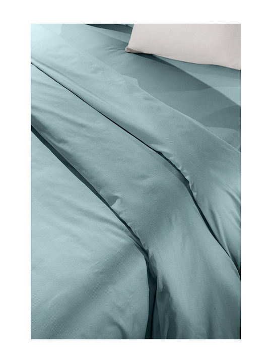 Guy Laroche Minimales Bettlaken Übergröße mit Gummibettlaken 160x200+35cm Ocean