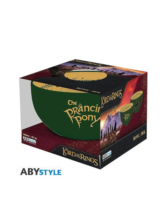 Stor Lord Of The Rings - Prancing Pony Servierschalen Rund Keramik