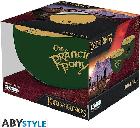 Stor Lord Of The Rings - Prancing Pony Round Ceramic Serving Bowl