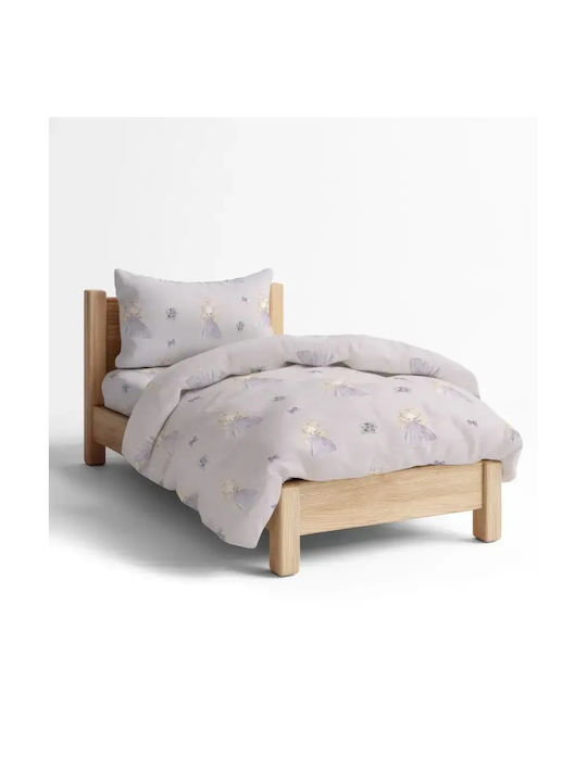 Borea Set Kids Single Quilt with Pillowcase Lily Pink 160x220cm