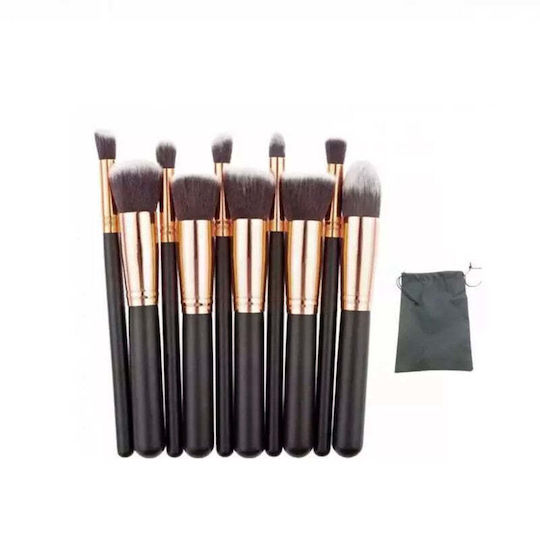 Set 10 Hochwertige Make-up Pinsel Lila Rossa
