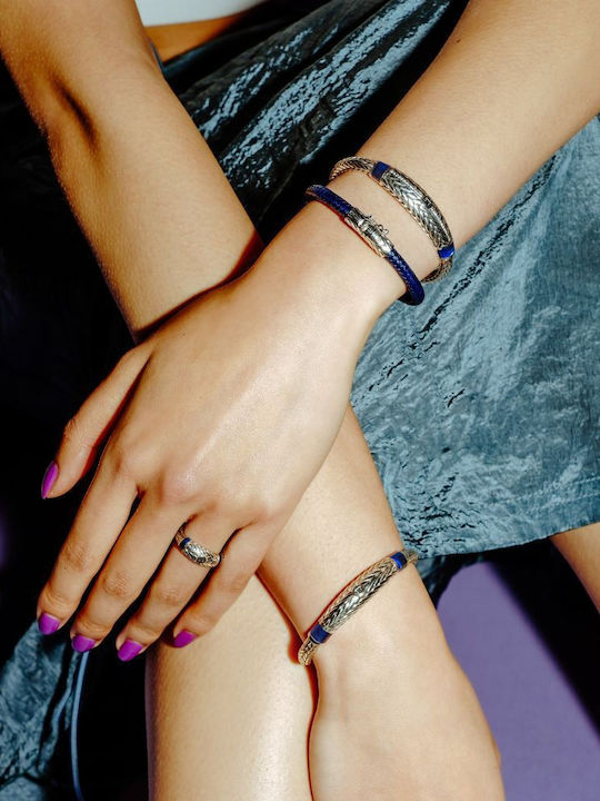 Buddha to Buddha Women's Silver Handcuff Bracelet 21cm