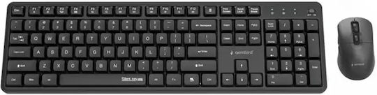Gembird Silent Key Pro Wireless Keyboard & Mouse Set English US