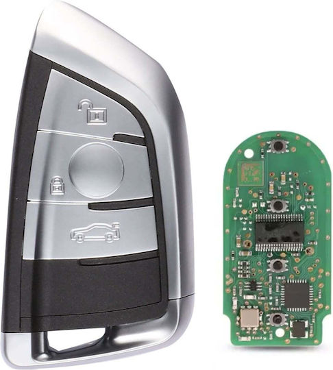 Techstar Cheie Auto Programabilă Compatibilă Bmw Seria 1 2 3 4 5 6 7 X3 X4 X5 X6 M2 M3 M4 433 Mhz Id49 7945 Upgrade La Generația G 3 Butoane