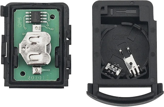 Telecomandă Completă Pentru Cheie Auto Techstar Compatibilă Opel Corsa C Combo Meriva Tigra Vauxhall 2 Butoane 433 Mhz 5wk48669 Hu46 Lamă