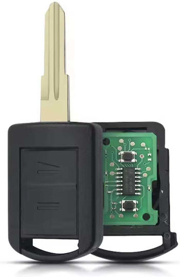 Telecomandă Completă Pentru Cheie Auto Techstar Compatibilă Opel Corsa C Combo Meriva Tigra Vauxhall 2 Butoane 433 Mhz 5wk48669 Hu46 Lamă