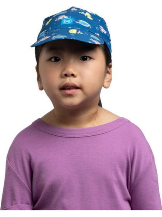Buff Kids' Hat Jockey Fabric Navy Blue