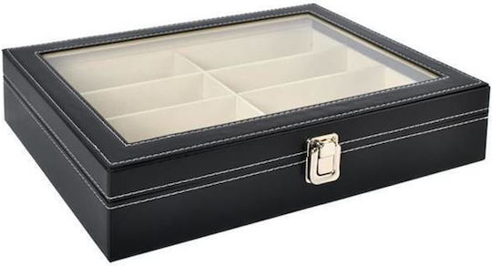 Glasses Storage Case 34 X 24.5 X 7.5 Cm Black