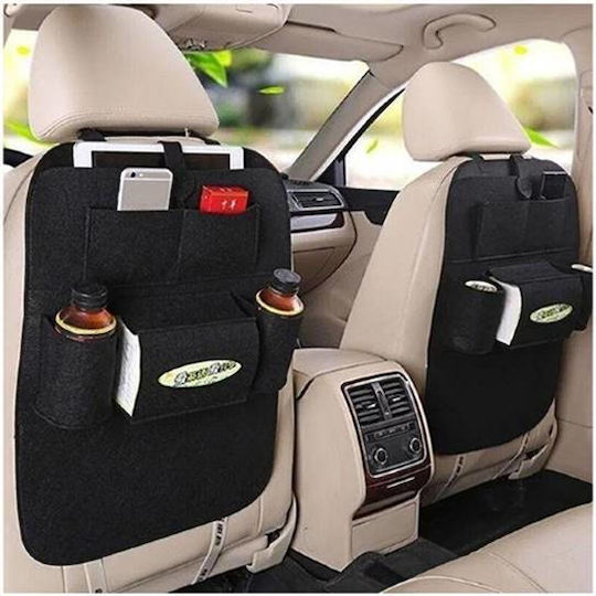 Universal Car Seat Organizer 54 X 39 Cm Black