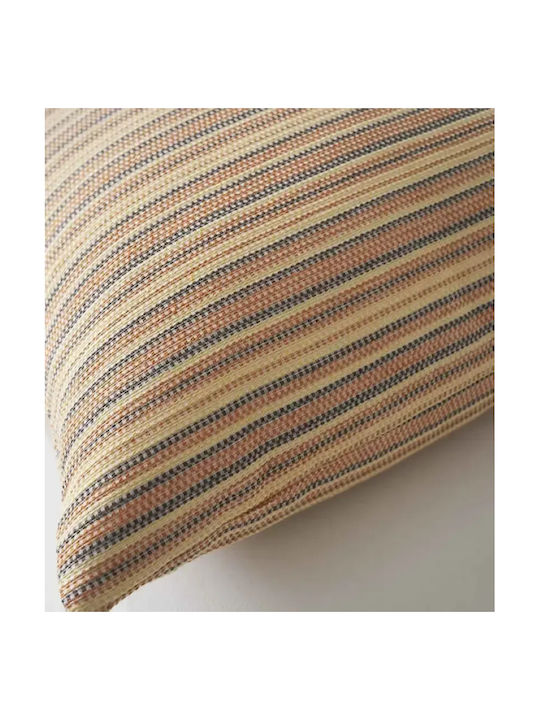 Gofis Home Decorative Pillow Case Orange from 100% Cotton 80's Orange 50x50cm