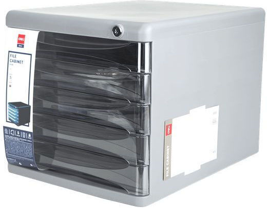 Deli Desktop Drawer with Lock Gray