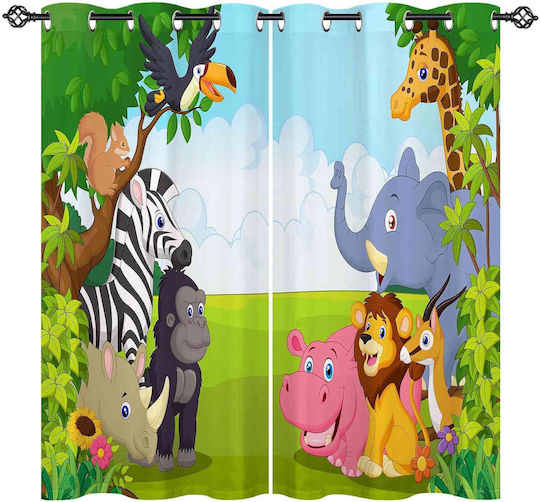 Perdea Cartoon Animal cu Capse Perdea Cartoon Animal cu Capse