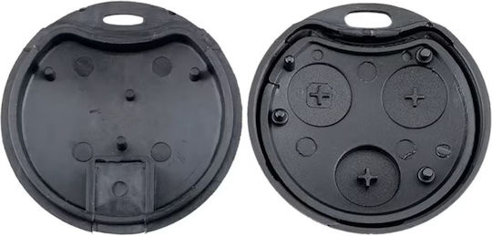Techstar Remote Key Case Compatible Smart Fortwo 450 City-coupe Cabrio Roadster Forfour 3 Buttons Black
