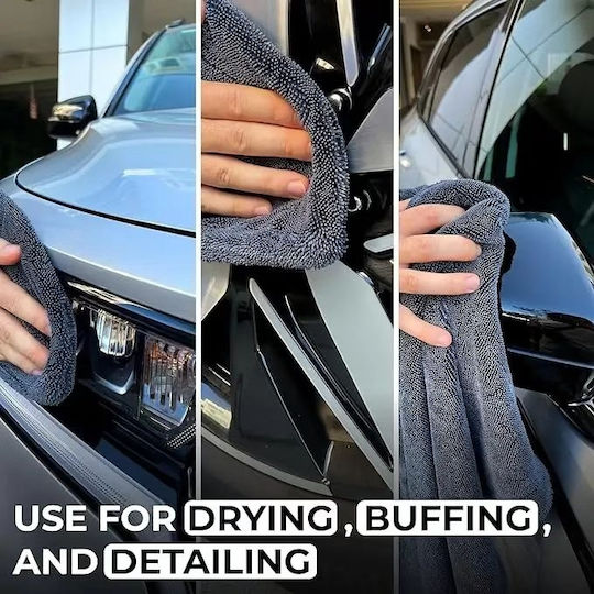 Car Polishing Towel Super-absorbent 80x50 Cm Gray Er D L
