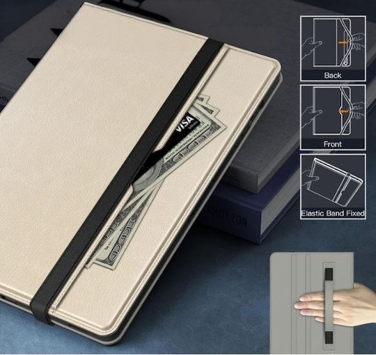 Jetech Flip Cover Bej Samsung Galaxy Tab S9 FE+