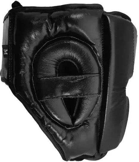 Olympus Sport Boxing Helmet Adult Open Face Leather Black