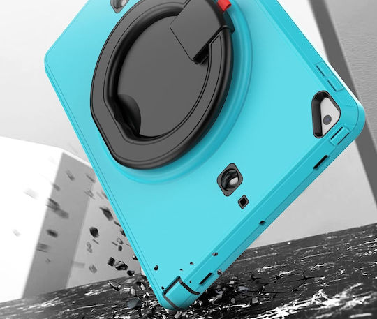 Case Ipad 9 8 7 10.2” Stand Shoulder Strap Turquoise