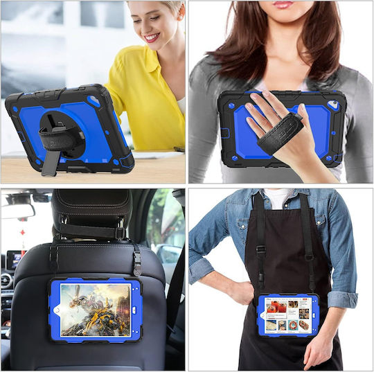 Umschlag Rückseite Rotierende Dauerhafte Für Kinder Blau Für Samsung Galaxy Tab A 8.0
