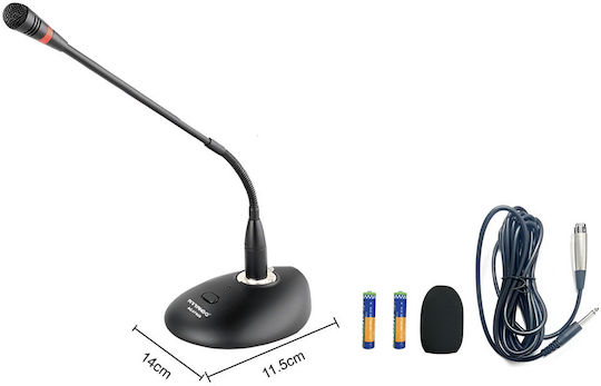 Arrango AC47926 Microfon 3.5mm Desktop, Braț flexibil