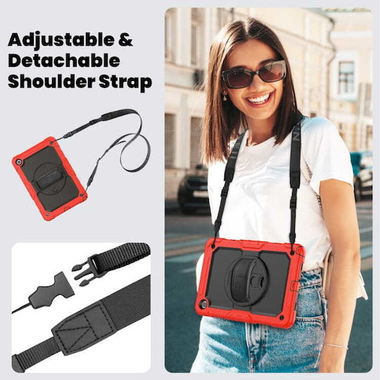 Flip Cover Rotierende Dauerhafte Rote (Samsung Galaxy Tab A7 10.4" T500)