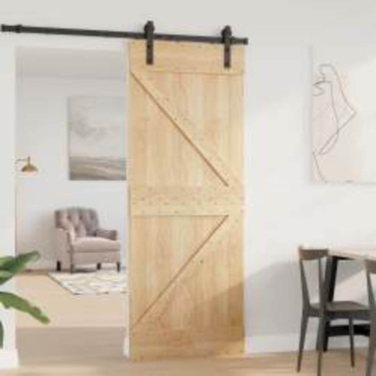 Vidaxl Πόρτα Narvik Φυσικό 80 X 210 Cm Συμπαγές Ξύλο Πεύκου Vidaxl Πόρτα Narvik Φυσικό 80 X 210 Cm Συμπαγές Ξύλο Πεύκου