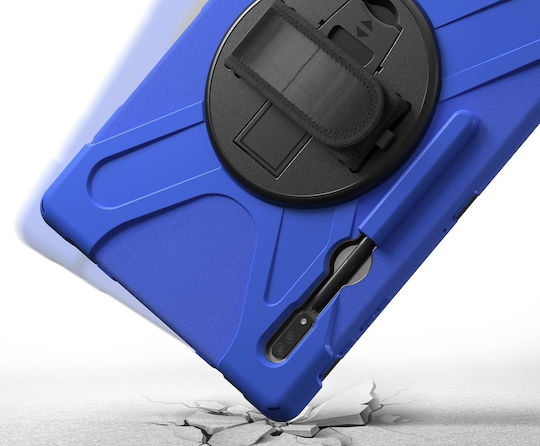 Samsung Galaxy Tab S8 Stand Schultergurt Blau