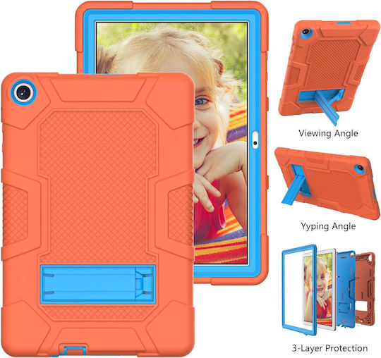 Flip Cover Ανθεκτική Πορτοκαλί (Samsung Galaxy Tab A 10.1" (T515/T510))