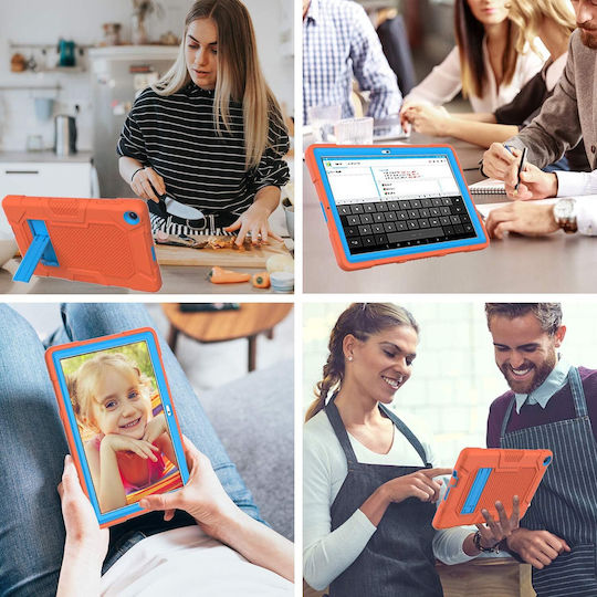 Flip Cover Ανθεκτική Πορτοκαλί (Samsung Galaxy Tab A 10.1" (T515/T510))