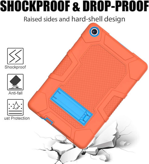 Flip Cover Ανθεκτική Πορτοκαλί (Samsung Galaxy Tab A 10.1" (T515/T510))