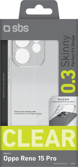SBS Skinny Cover Back Cover Silicon Transparent (Oppo Reno15 Pro)