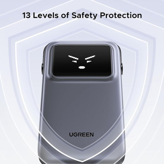 Ugreen Uno Power Bank 10000mAh 30W με Θύρα USB-A και Θύρα USB-C Power Delivery Μωβ