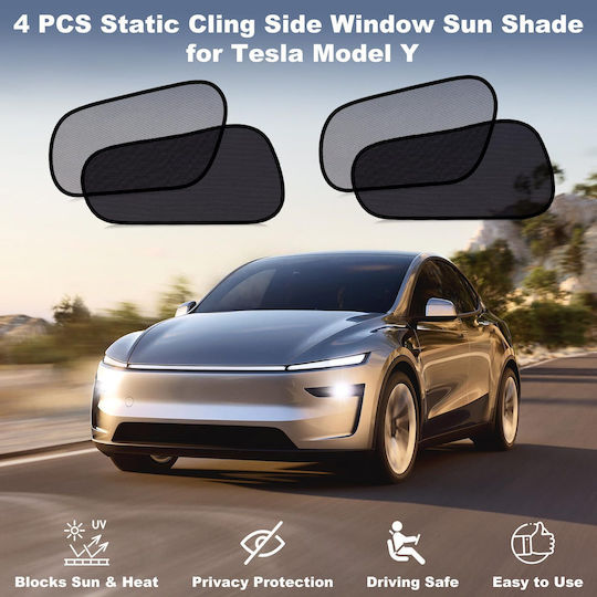 UV Getönter Sonnenschutz Tesla Model Y 2021-2025 Fenster